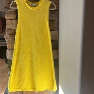 Zara Vibrant Yellow Knit Dress